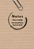 Brown cover with paperclip that reads Notes from a meeting that should have been an email